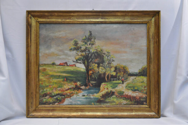 Olio su cartone